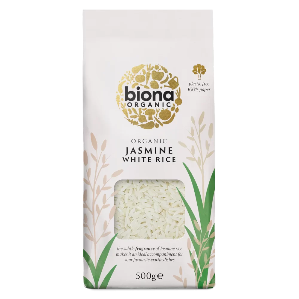 Biona Organic White Jasmine Rice 500g