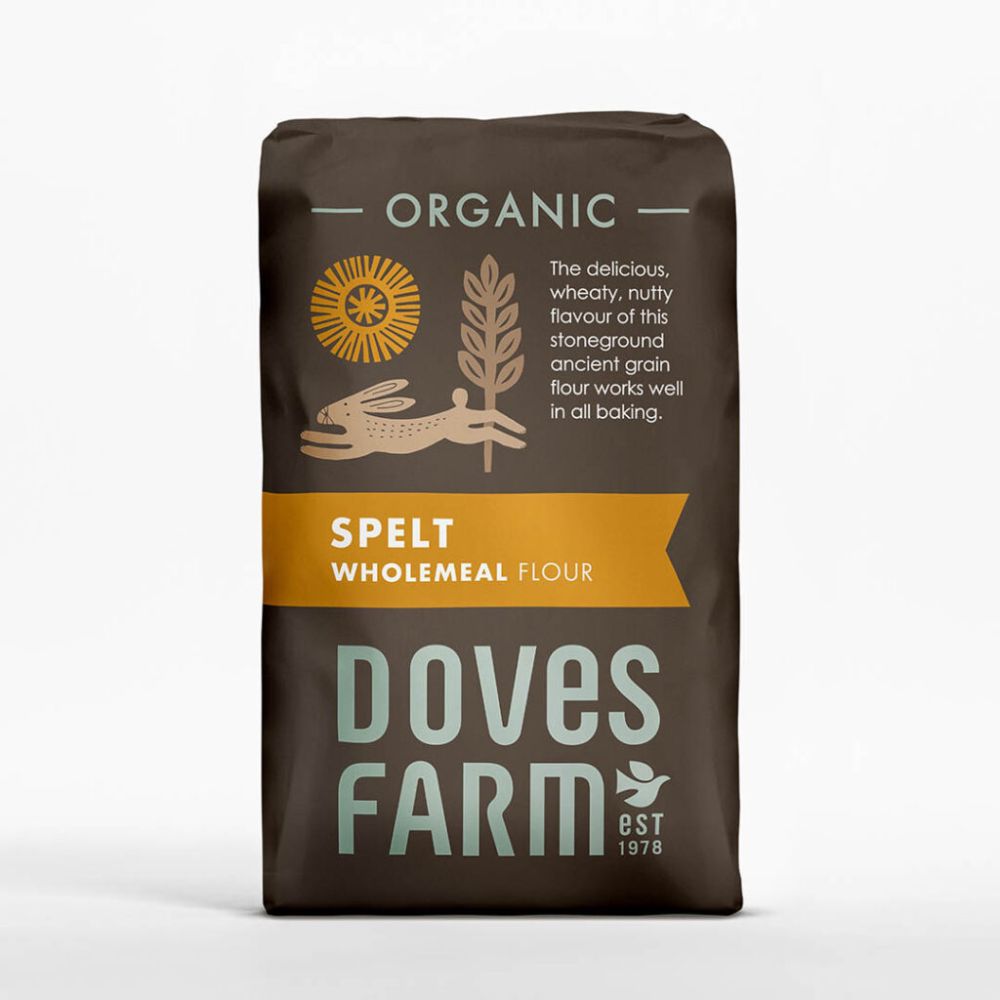 Doves Farm Organic Stoneground Wholemeal Spelt Flour 1kg